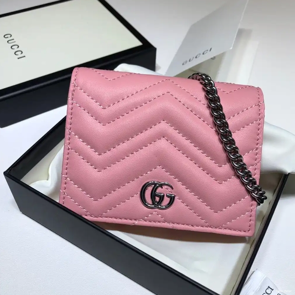 Hyperpeter chain GUCCI wallet Marmont GG 0701